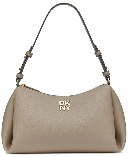 Женская сумка DKNY Remy на молнии, бежево-коричневая