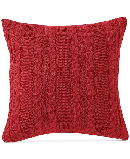 Декоративная подушка из хлопчатобумажной ткани VCNY Home Dublin Cable Knit, 18