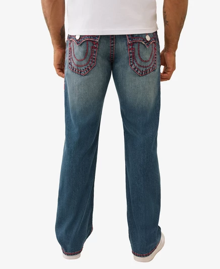 Мужские джинсы Billy Super T с вырезами и карманами с клапанами ericcson dark wash