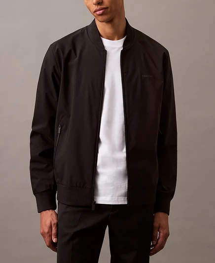 Мужской бомбер Calvin Klein с логотипом, черный