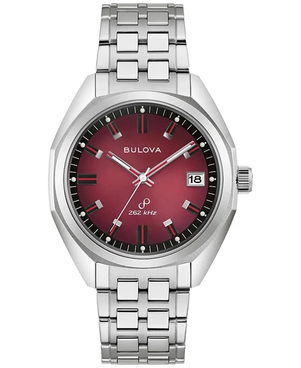 Мужские часы Bulova Jet Star 40 мм на стальном браслете, серебристые
