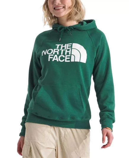  Женский флисовый пуловер с капюшоном  The North Face evergreen