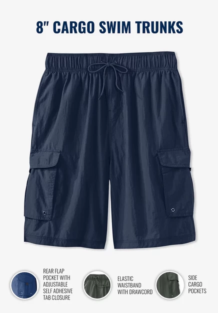 Плавки-карго KingSize высотой 8 дюймов navy