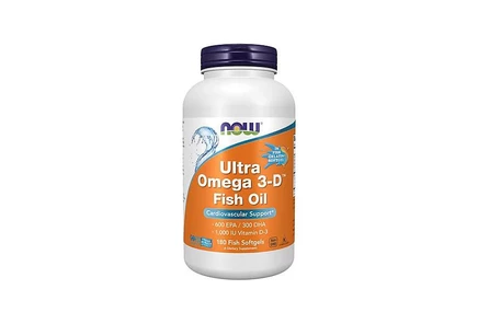 NOW Foods Ultra Omega 3-D, 180 капсул без цвета