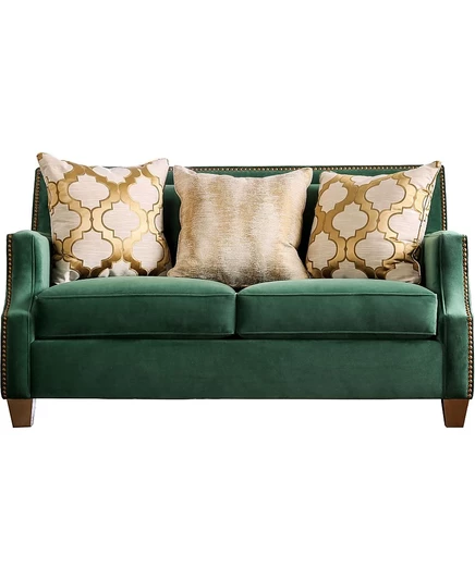 Двухместный диван Furniture of America Eyreanne, зеленый