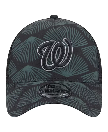 Мужская черная кепка с регулируемой застежкой Washington Nationals 9FORTY A-образной формы New Era black