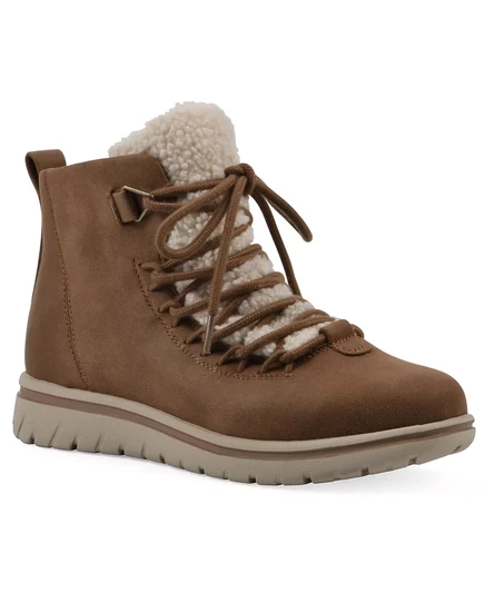 Самые счастливые женские пинетки на шнуровке Cliffs by White Mountain light brown fabric