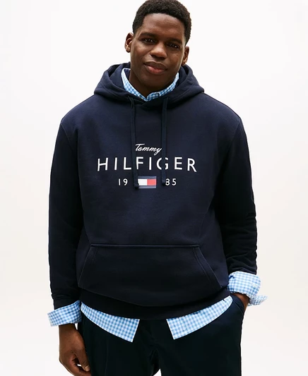 Мужское худи Tommy Hilfiger Big & Tall, синее