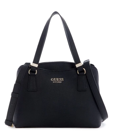 Женская сумка Guess Lyndi Small на три отдела, черная
