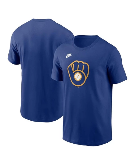 Мужская футболка Nike Cooperstown Milwaukee Brewers, синяя