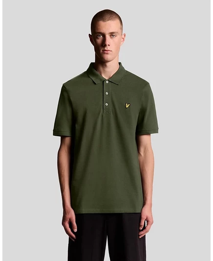 Мужское поло Lyle & Scott Plain, зеленое
