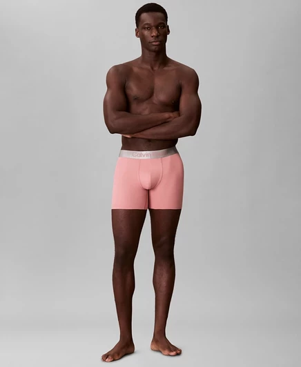 Мужские боксеры Calvin Klein из микрофибры, розовые