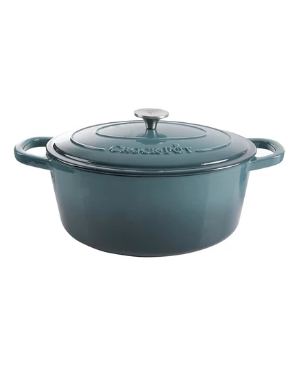 Эмалированная чугунная кастрюля Crock-Pot Artisan 6,6 л, серая