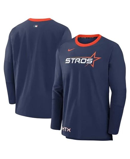 Мужской лонгслив Nike Houston Astros 2025, темно-синий
