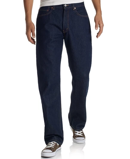 Мужские джинсы Levi's 505 прямого кроя, темно-синие