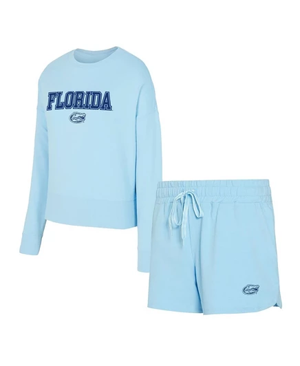Женский комплект Concepts Sport Florida Gators, голубой