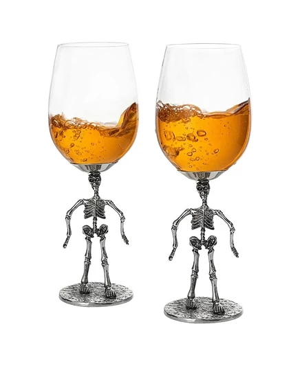 Бокалы для вина The Wine Savant Skeleton, 2 шт., белые