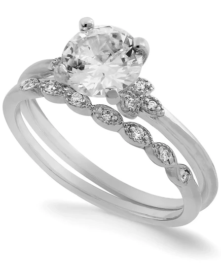 Комплект колец Giani Bernini из 2 предметов, белый