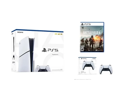 Консоль Sony PlayStation 5 Slim с DualSense и Battlefield 6, белая