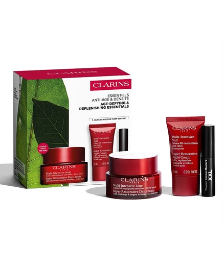 Clarins, 3 шт. Супер Восстанавливающий антивозрастной стартовый набор для ухода за кожей без цвета