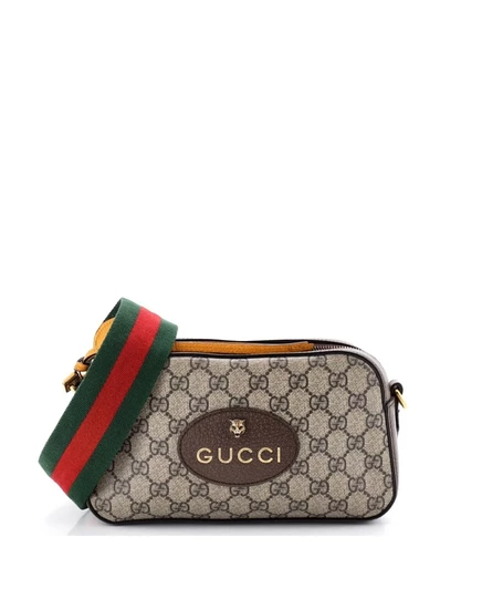 Женская сумка Pre-Owned Gucci Neo Vintage Camera, коричневая