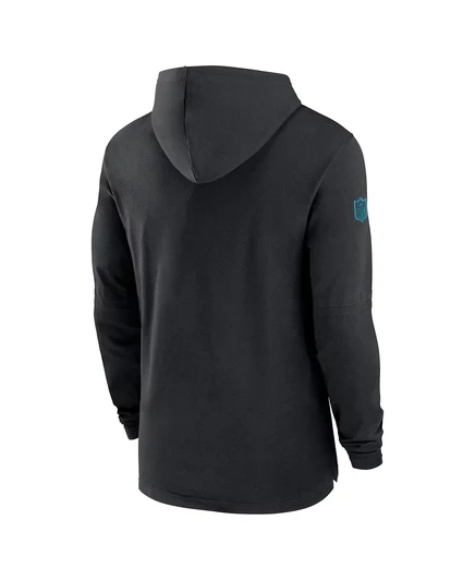 Мужская черная футболка с длинным рукавом Nike Jacksonville Jaguars Sideline Hoodie Performance от Nike black
