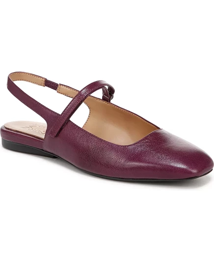  Женские туфли-лодочки Connie на плоской подошве Mary Jane deep plum purple leather