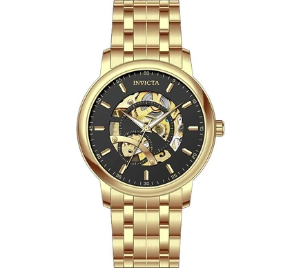 Мужские часы Invicta 69121 Objet D Art с автоматическим циферблатом LG0801B золотые
