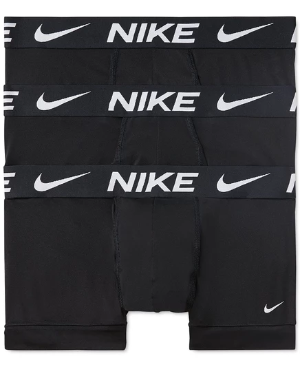 Мужские микро-боксеры Nike 3 шт. Dri-FIT, черные