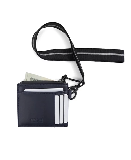 Мужской чехол-портмоне Kenneth Cole REACTION для карт Getaway со съемным ремешком navy blue
