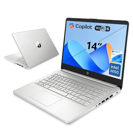 Ноутбук HP Essential 14″ N150 4ГБ/128ГБ, серебристый
