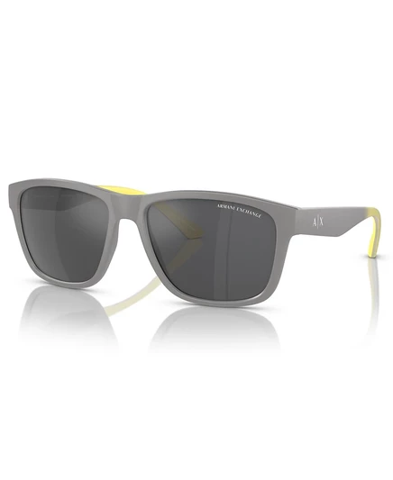 Мужские солнцезащитные очки Armani Exchange, зеркальные AX4135S серого цвета