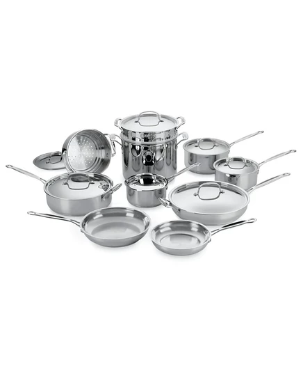 Набор кухонной посуды Cuisinart Chefs Classic, 17 предметов, из нержавеющей стали