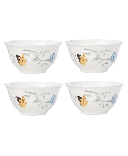 Миски для риса Lenox Butterfly Meadow, 4 шт., белые