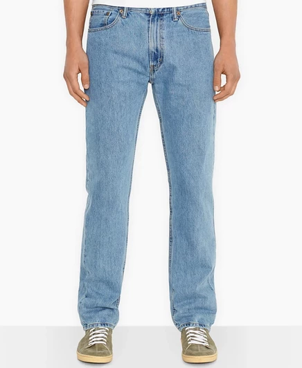 Мужские джинсы Levi's 505 прямого кроя, светло-синие