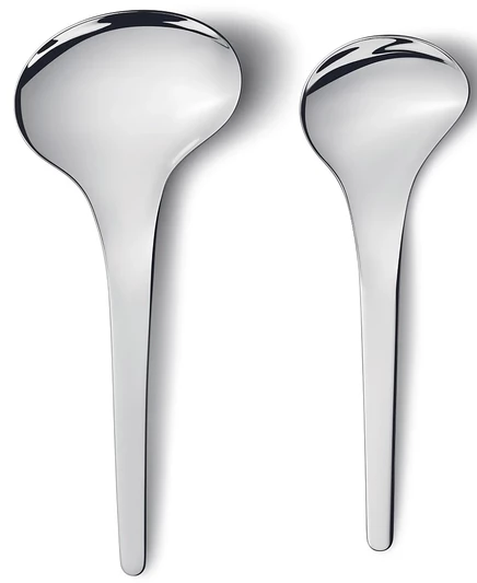 Сервировочные ложки Georg Jensen Bloom, 2 шт., серебристые