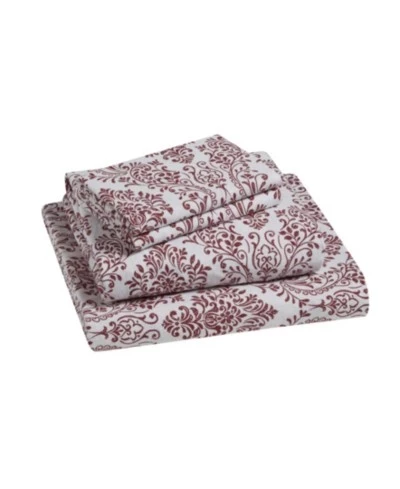 Комплект фланелевых простыней Tahari Damask, 100% хлопок