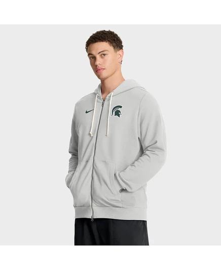 Мужское худи Nike Michigan State Spartans Sideline, серое