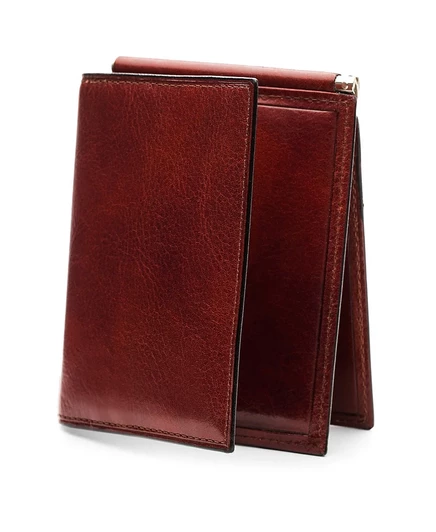 Мужской кошелек Bosca Old Leather с зажимом, коричневый
