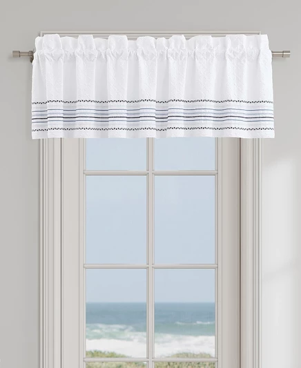 Прямой ламбрекен J.Queen New York Bayside 18×88 дюймов, синий