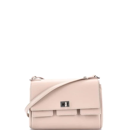 Женская сумка Balenciaga Bel Air hobo кожаная, розовая