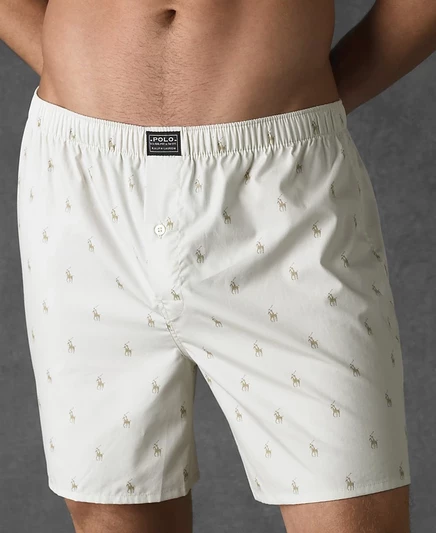 Мужские боксеры Polo Ralph Lauren Allover Pony, бежевые