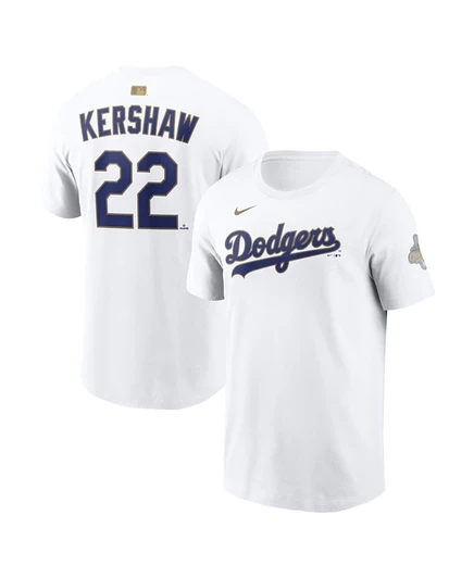 Мужская футболка Nike Clayton Kershaw Dodgers 2026, белая