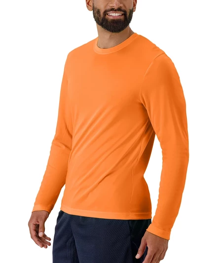 Мужская футболка с длинным рукавом Hanes Sport Cool DRI 2 шт., оранжевая