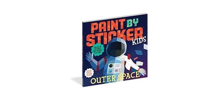 Книга Barnes & Noble Paint by Sticker Kids: Outer Space, со светящимися наклейками
