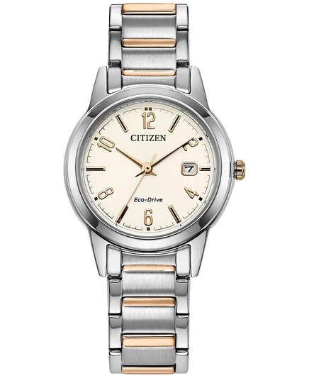 Женские часы Citizen Eco-Drive 29 мм, двухцветный стальной браслет