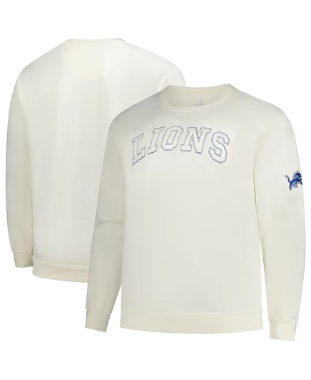 Мужская флисовая толстовка Profile Detroit Lions, кремовая