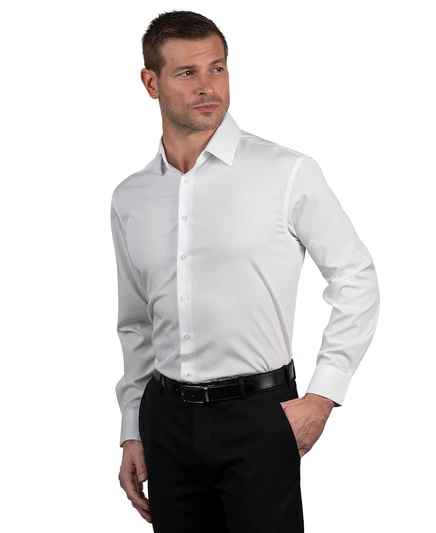  Мужская приталенная рубашка Supershirt Dress Shirt white