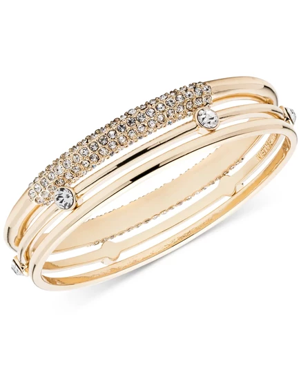 Набор браслетов Anne Klein, 3 пр., золотистый
