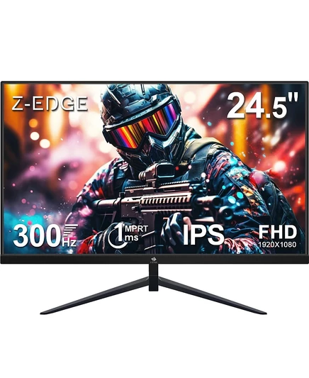 Игровой монитор Z-EDGE с разрешением 24,5 дюйма 1080P Full HD 300 Гц (DP) 240 Гц (HDMI) 1 мс, IPS, без цвета
